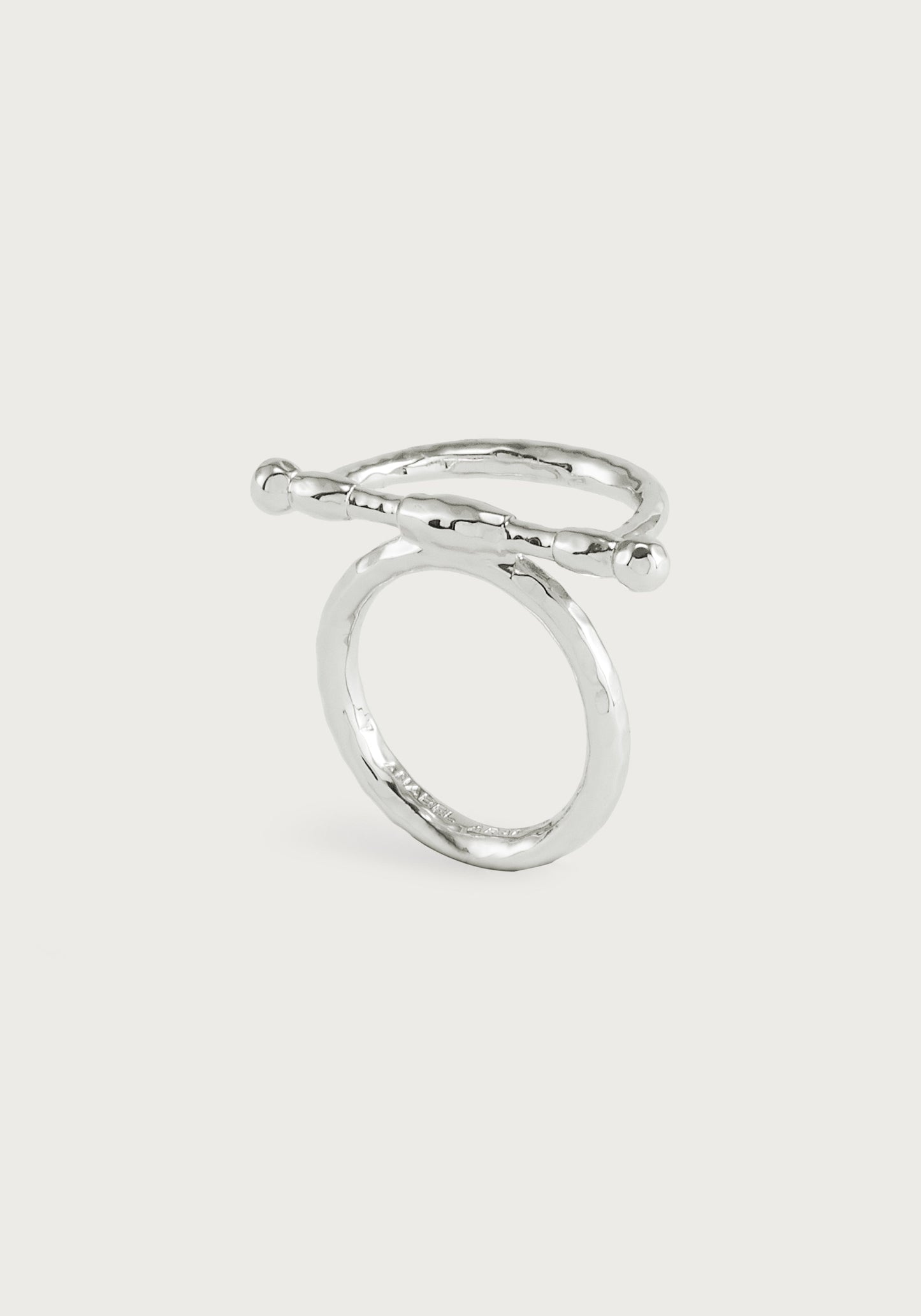 Cheval Bit Ring, Silver