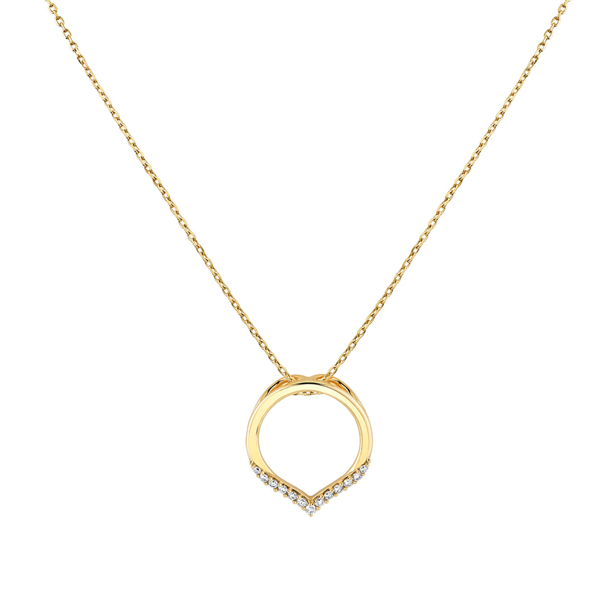 Diamond Circle Pendant