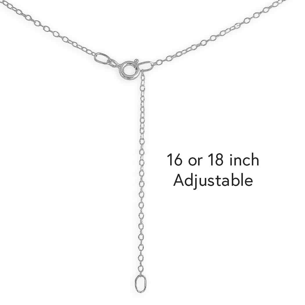 Sterling Silver Mushroom and Snail Necklace 18 Inch