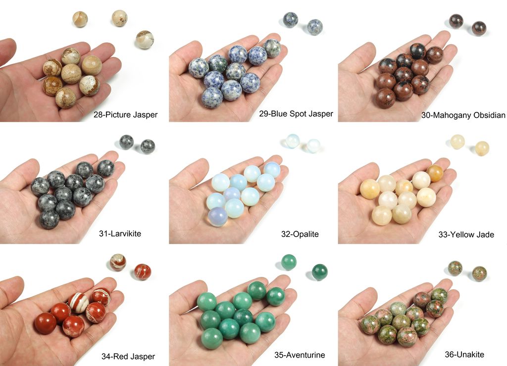 Crystal Sphere Gemstone - Healing Stone – Crystal Ball – 20mm - MIX