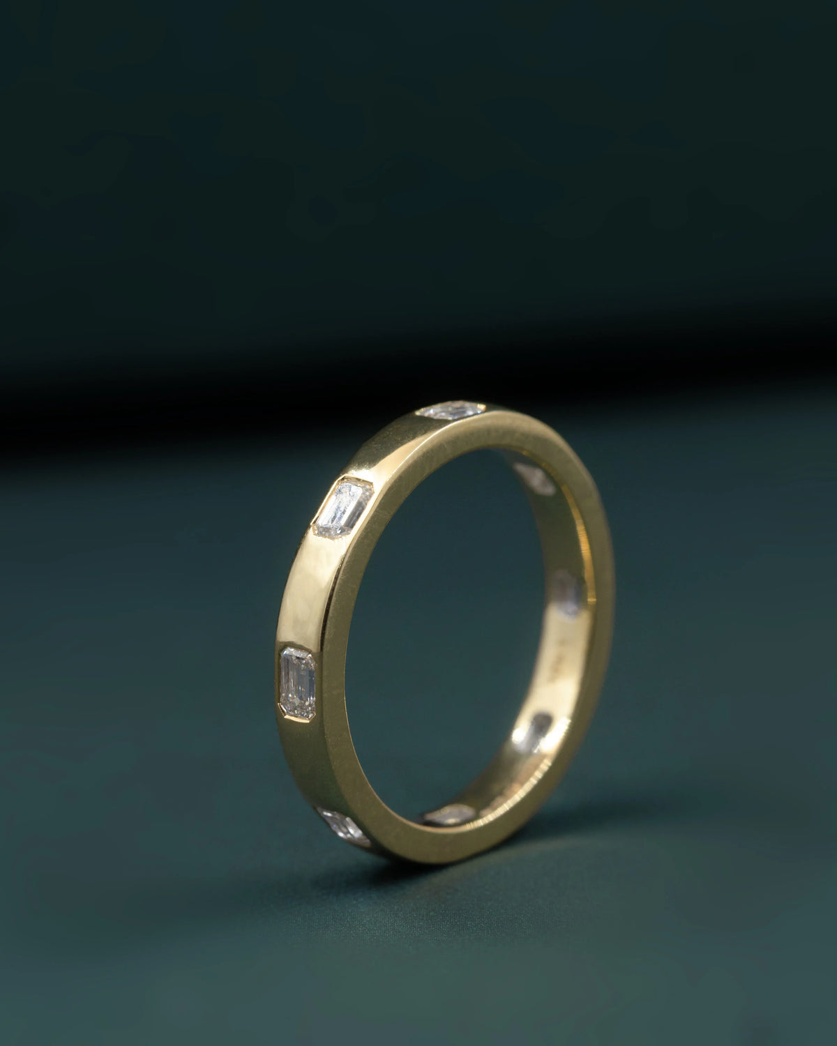 0.70 CTW Emerald Cut Lab-Grown Diamond Eternity Band Ring