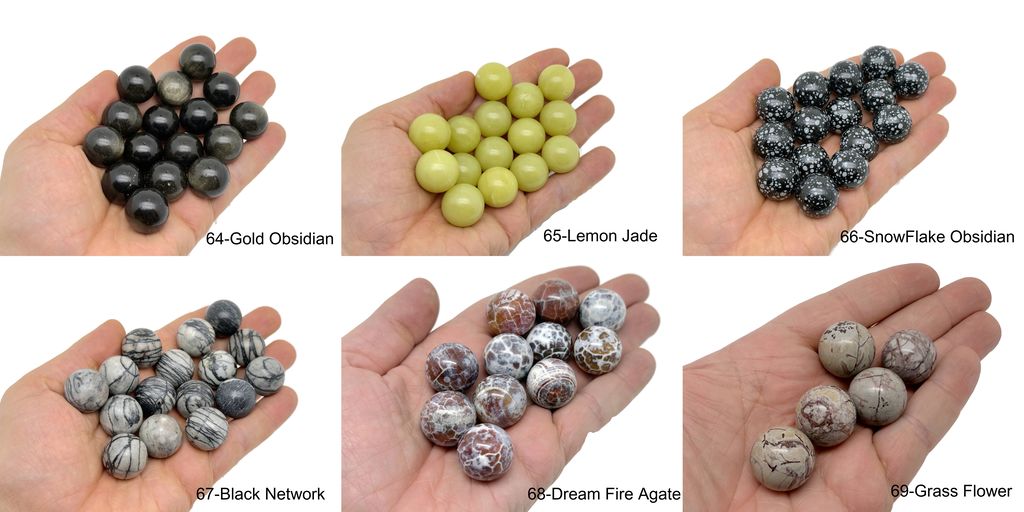 Crystal Sphere Gemstone - Healing Stone – Crystal Ball – 20mm - MIX