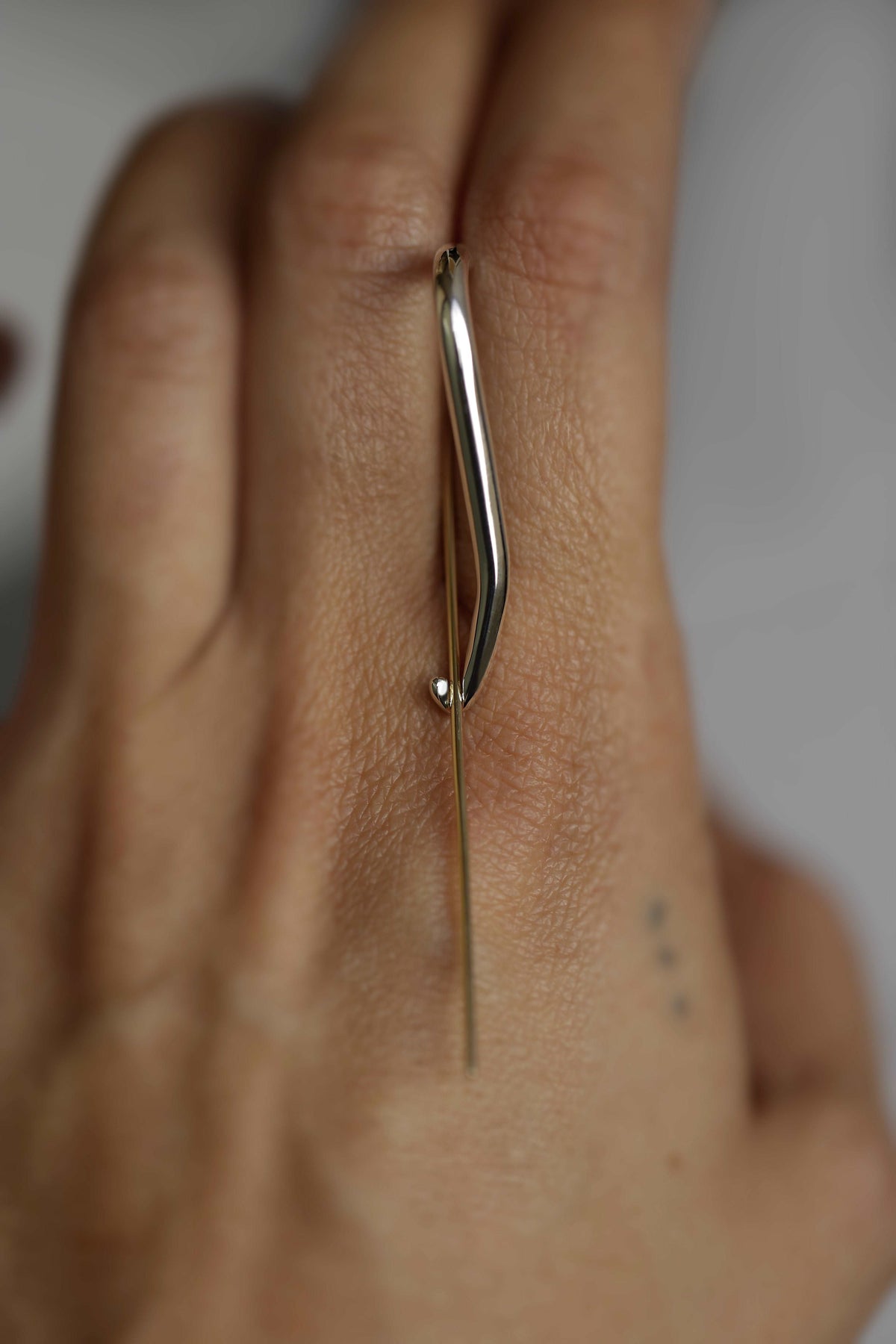 LARGE SAFETY PIN EARRING