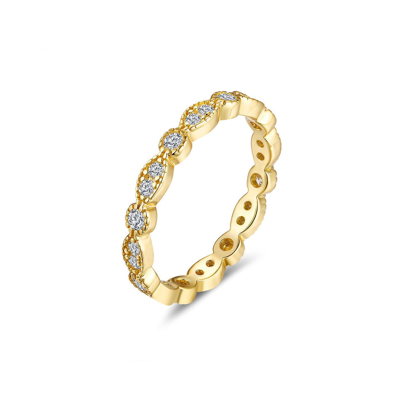 Moissanite Eternity Band Ring