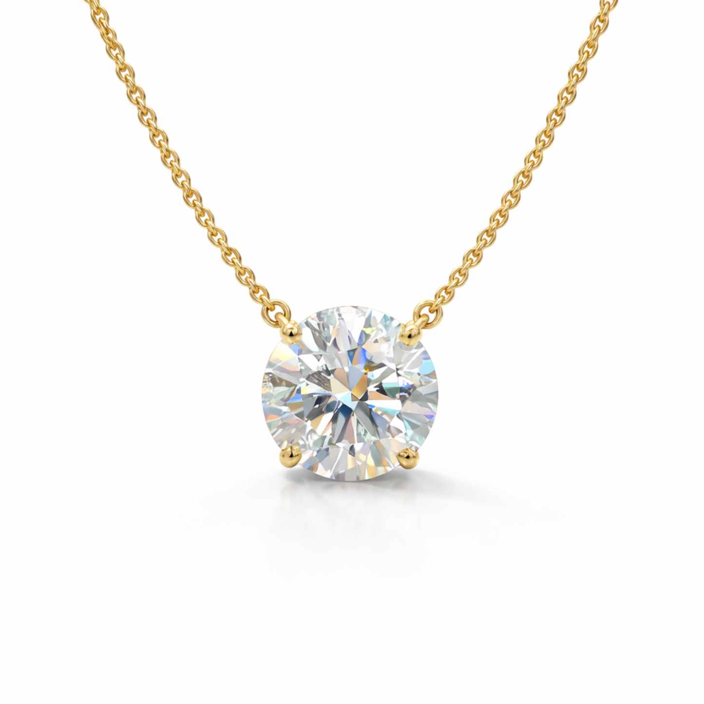 The Certified Sol Necklace | 2 CT | Lab-Grown Diamond