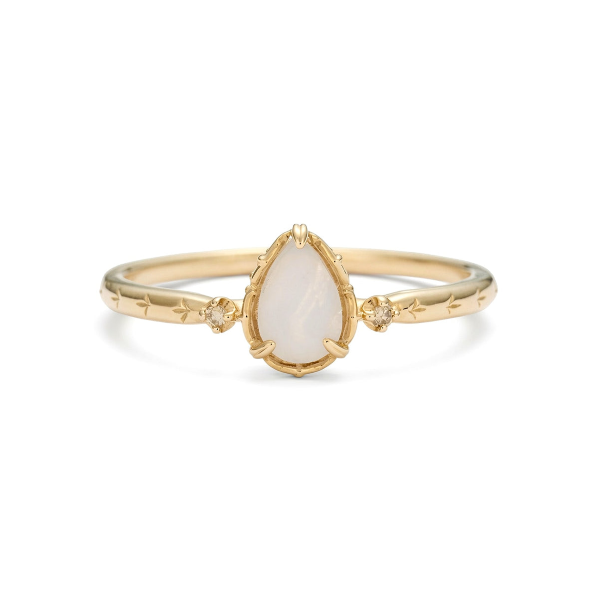 Pear Shaped Moonstone Ring