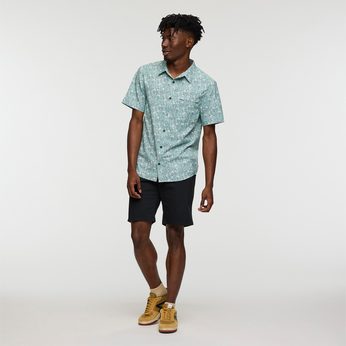 Men's Cambio Button Up - Print - Seaweed Foam - S25478M1564
