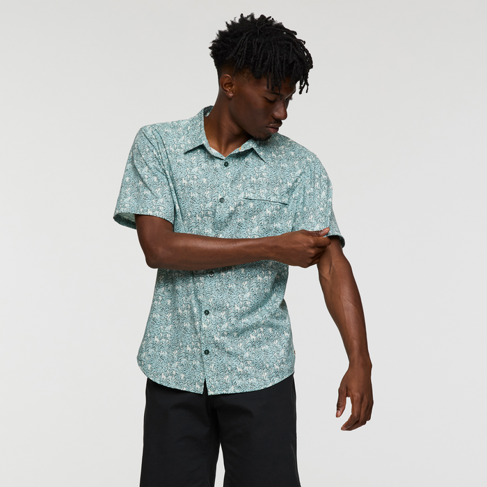 Men's Cambio Button Up - Print - Seaweed Foam - S25478M1564