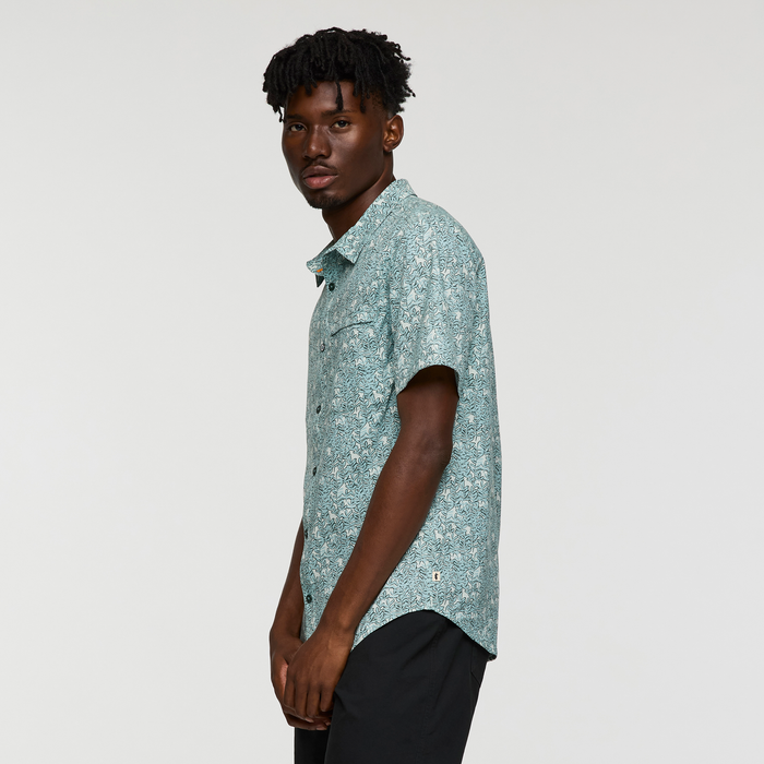 Men's Cambio Button Up - Print - Seaweed Foam - S25478M1564