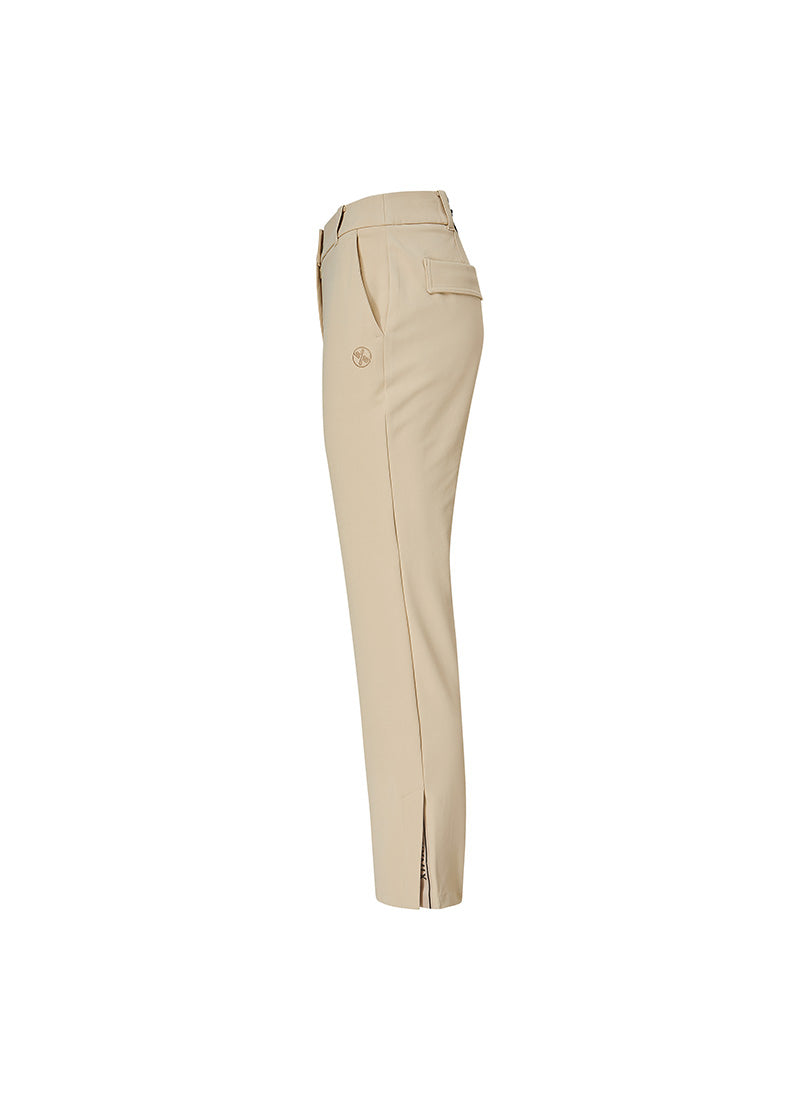 Twill-Tension Formal Bootcut Pants