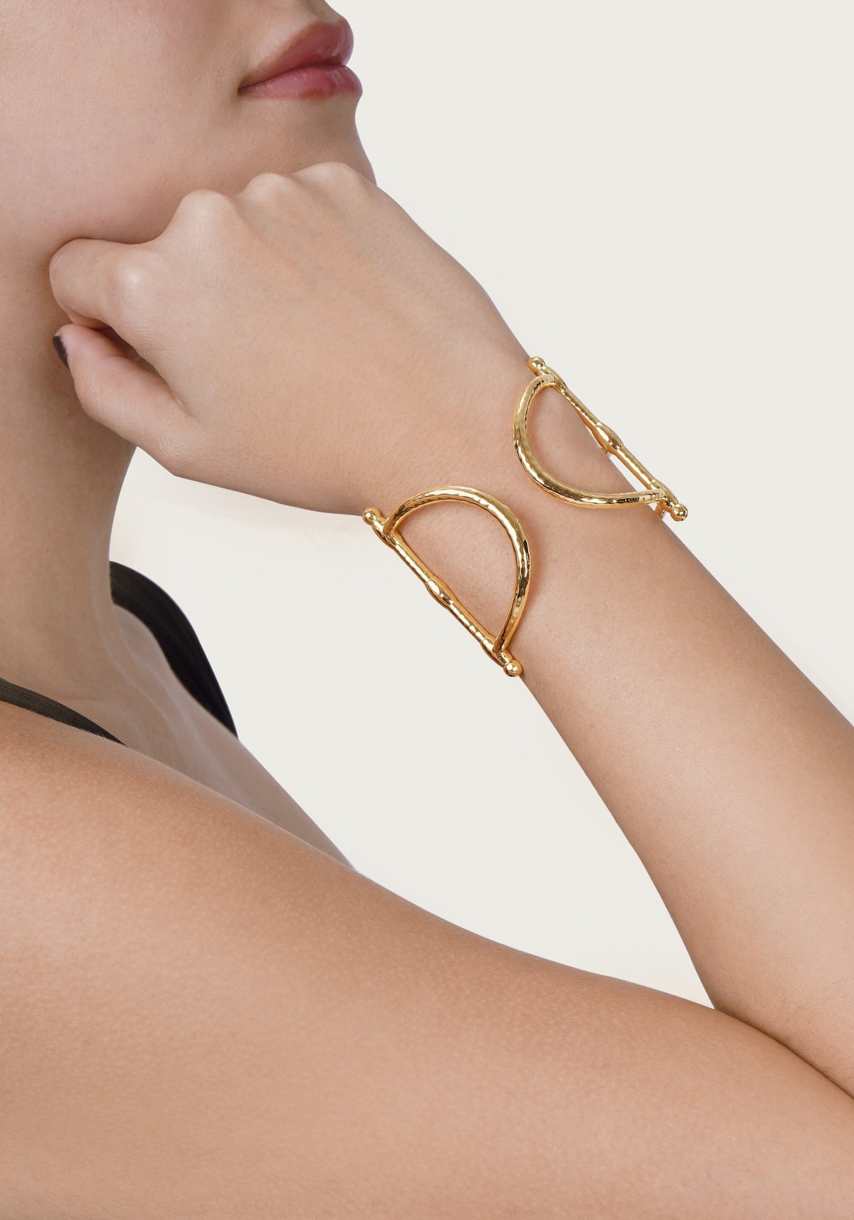Cheval Bit Cuff, Gold