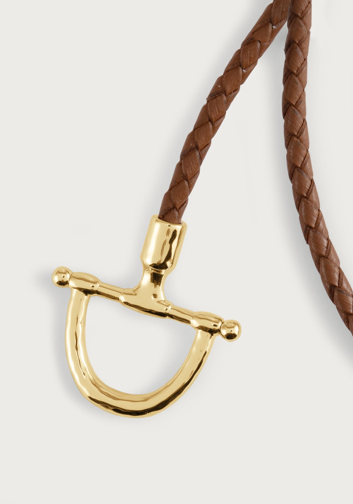 Cheval Leather Wrap Bracelet, Gold