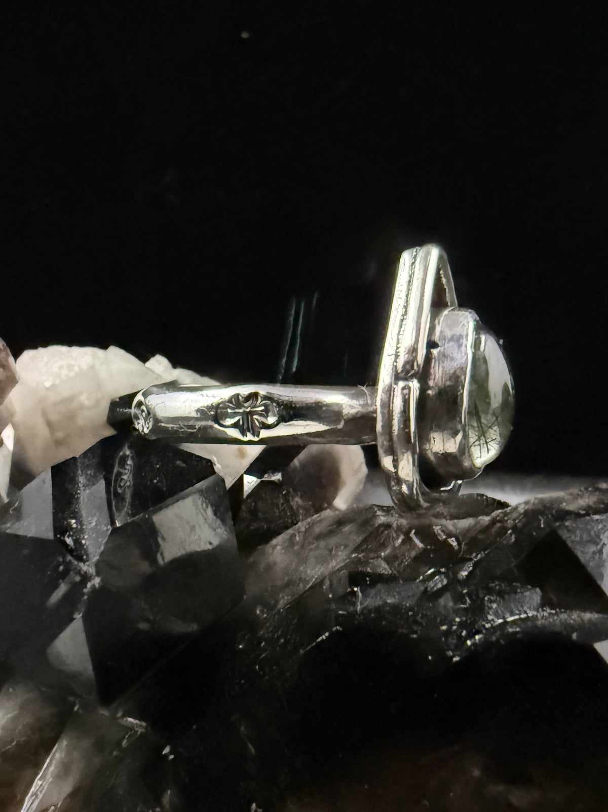 Garden Cabbage Rutilated Quartz Ring