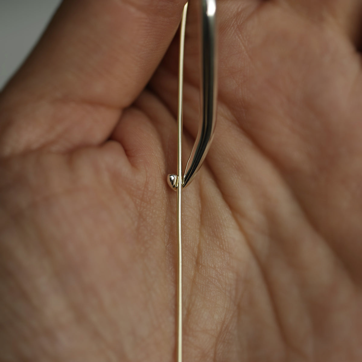 LARGE SAFETY PIN EARRING