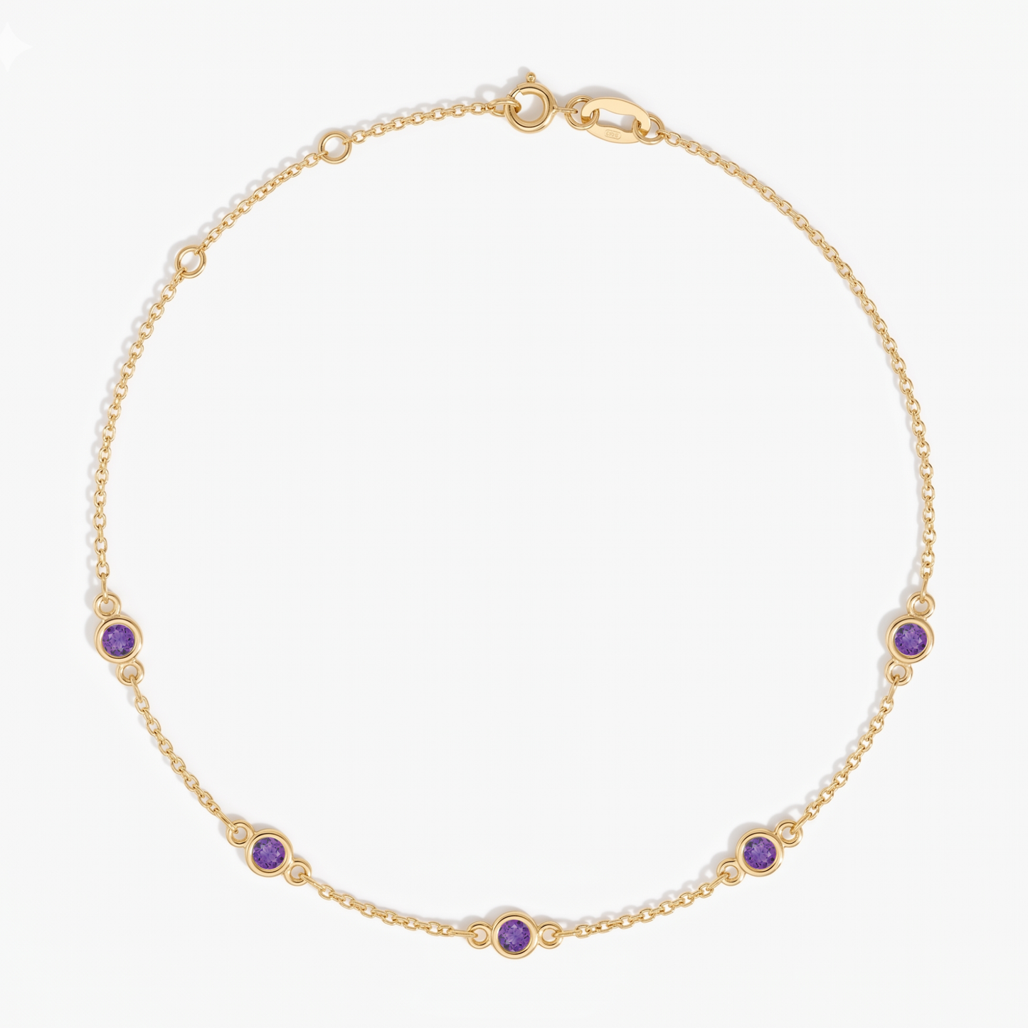 The Five Station Bracelet | Cable Chain