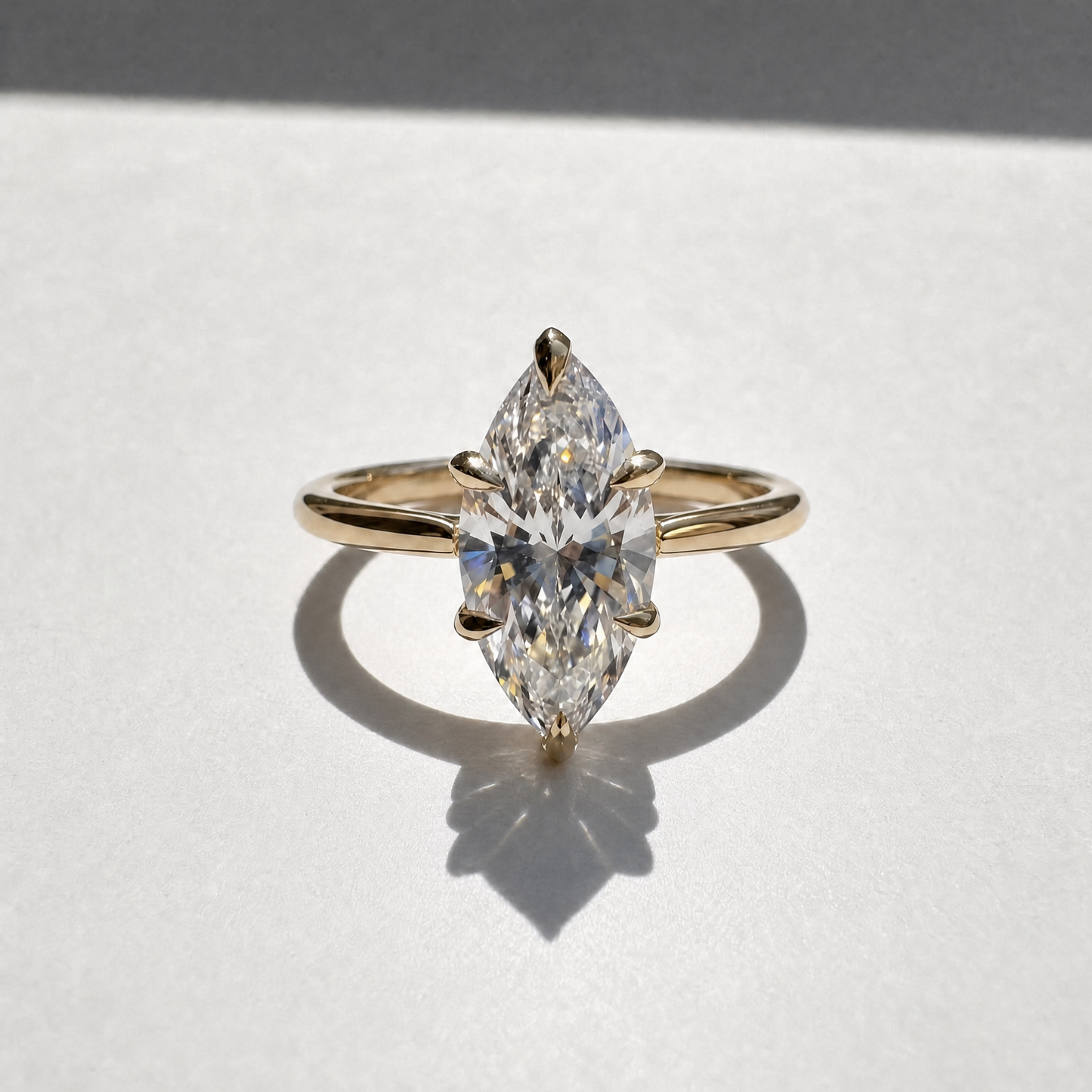 The Sol Engagement Ring | Claw Prongs | Marquise