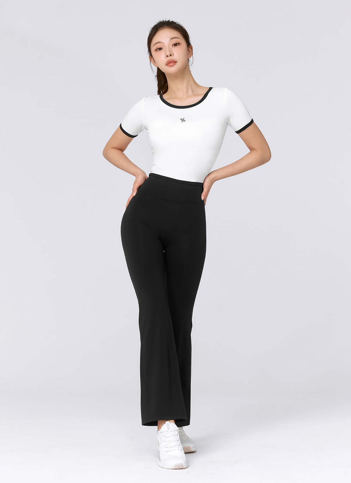 Soft Logo Color Block Crop Top