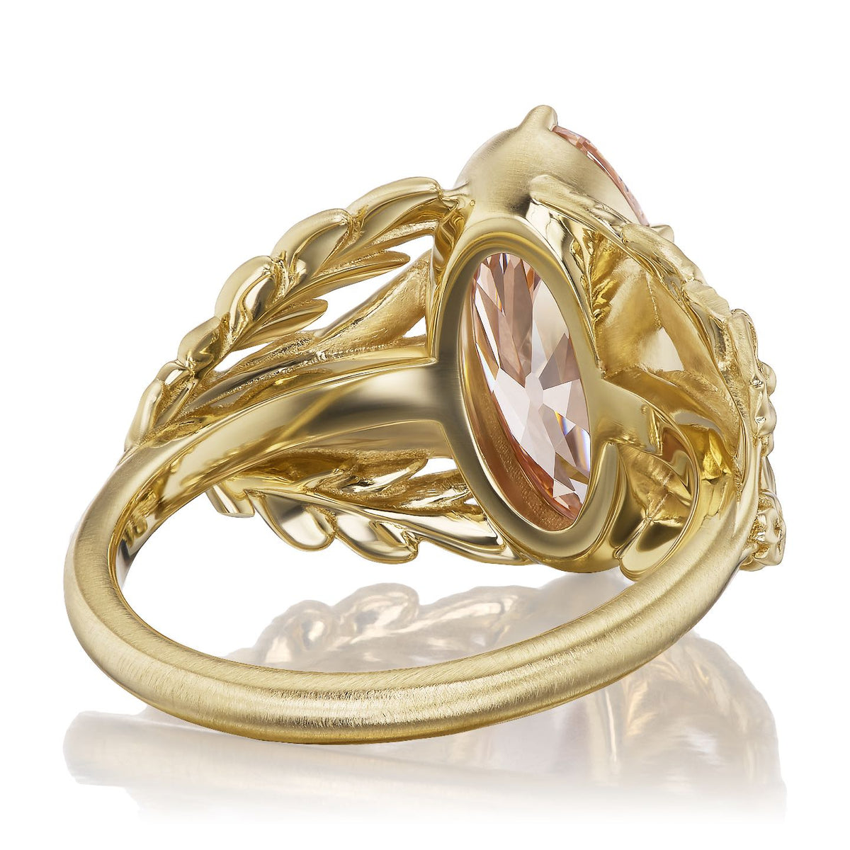 ・DAPHNE・Champagne Moval Lab Diamond, Leaves & Flowers (3.05ct)