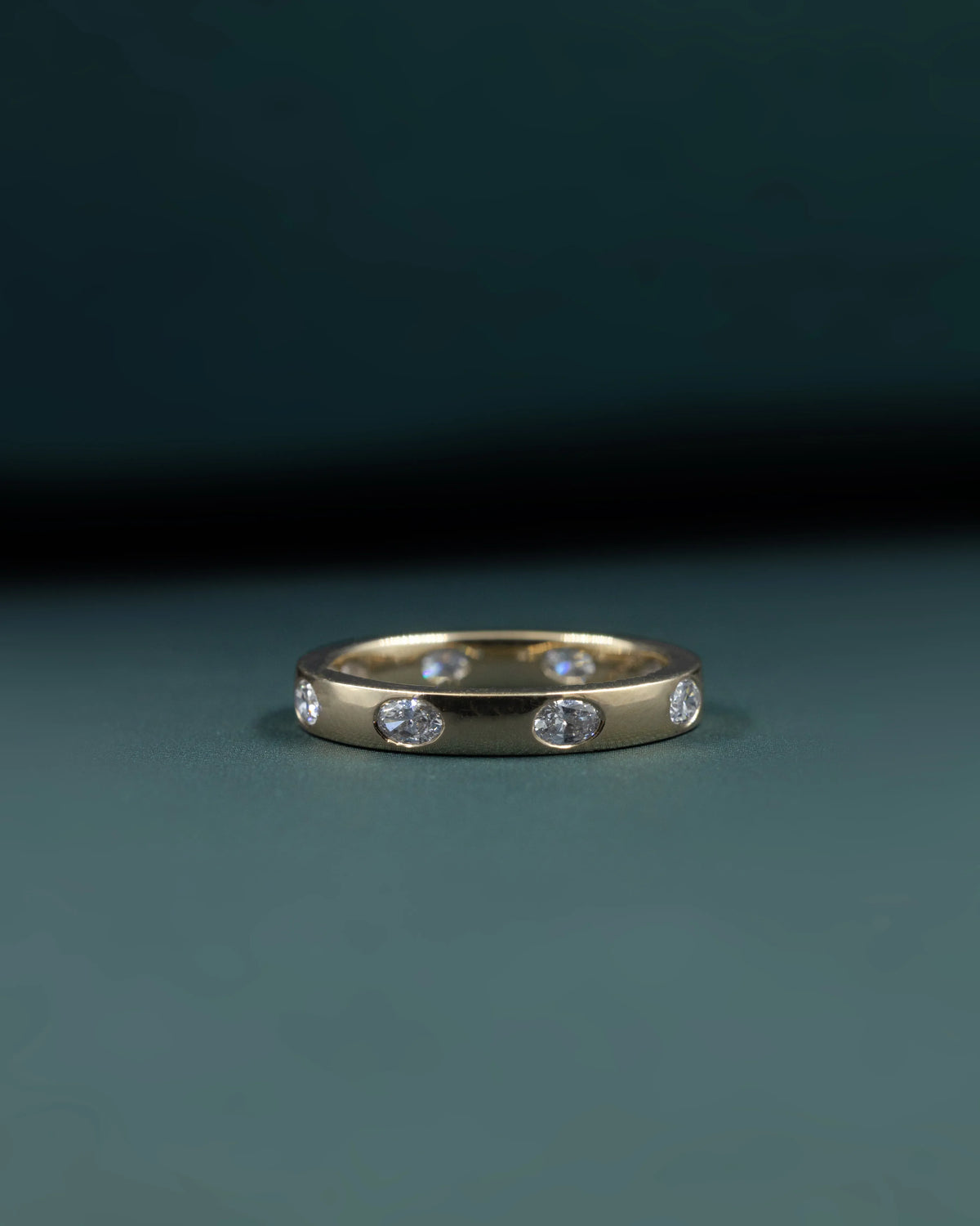 0.70 CTW Bezel-Set Lab-Grown Diamond Eternity Ring