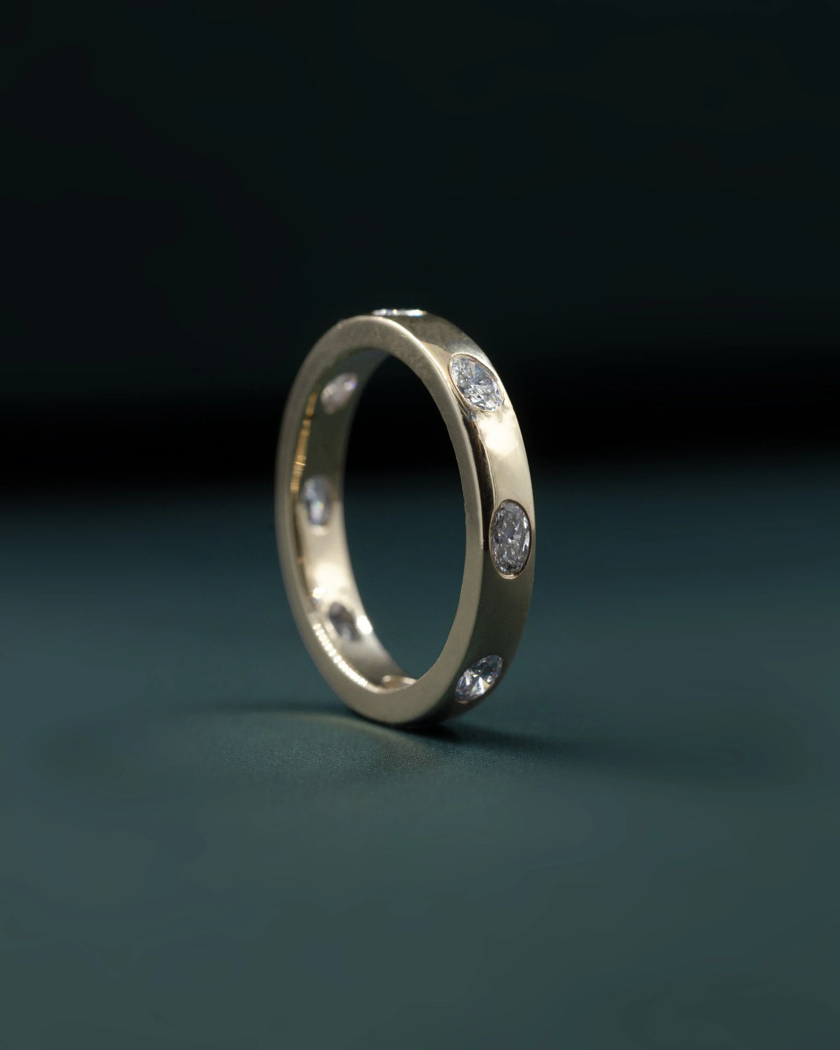 0.70 CTW Bezel-Set Lab-Grown Diamond Eternity Ring