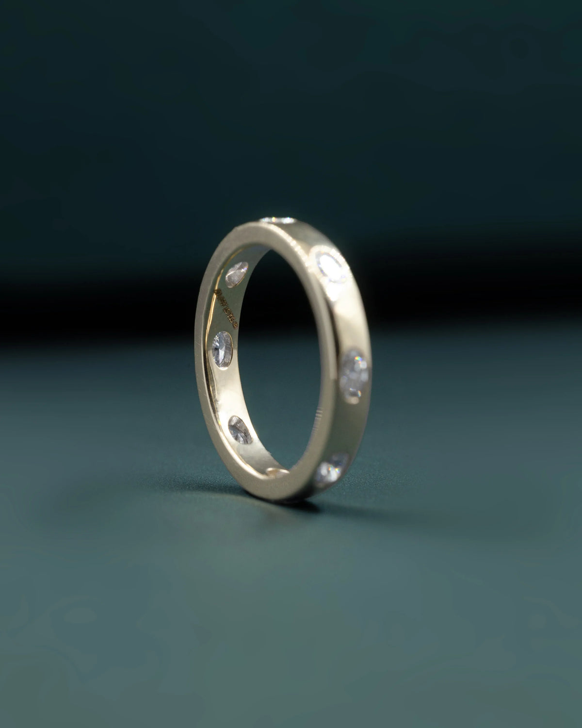 0.70 CTW Bezel-Set Lab-Grown Diamond Eternity Ring