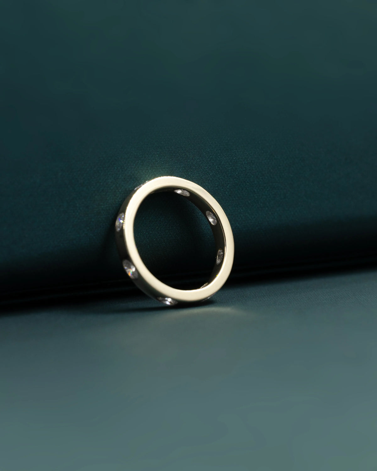 0.70 CTW Bezel-Set Lab-Grown Diamond Eternity Ring