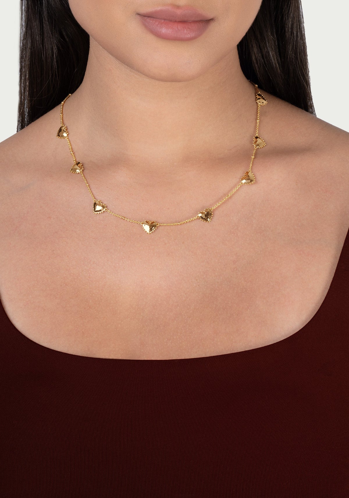 Heart Station Necklace