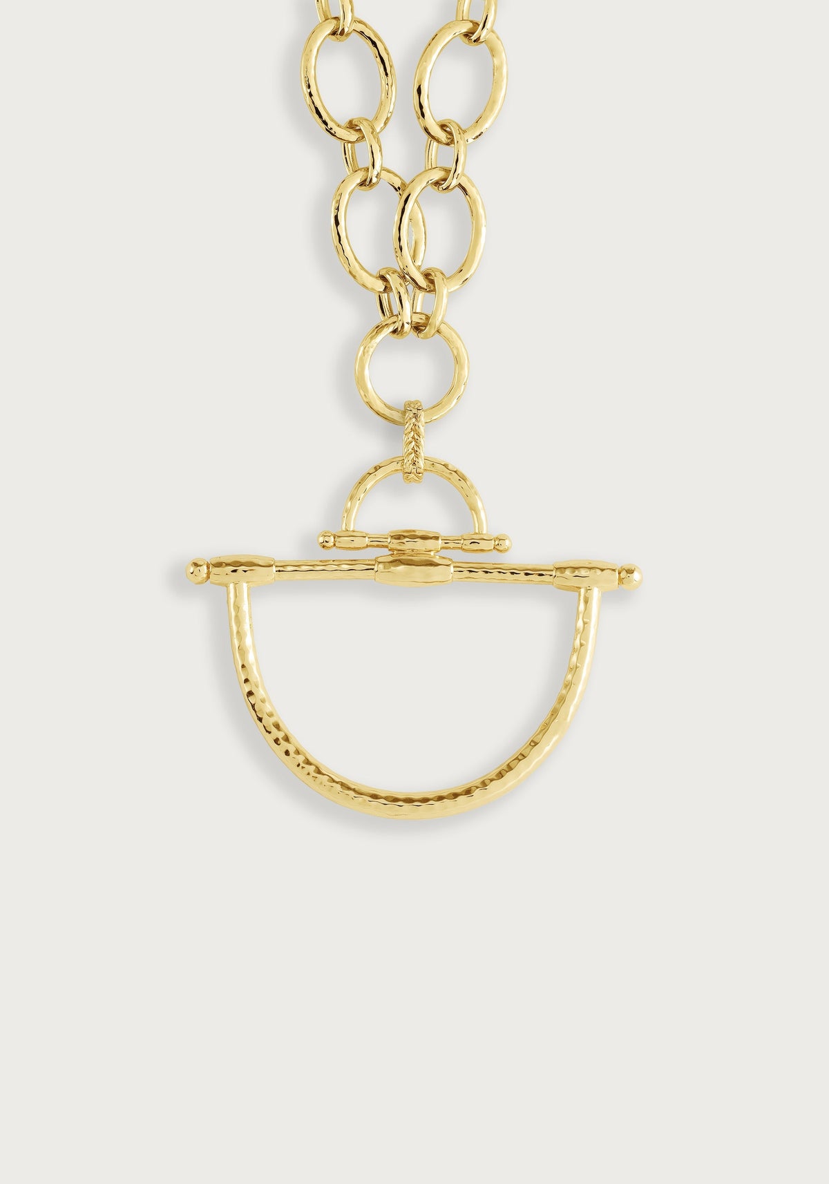 Cheval Bit Pendant, Gold