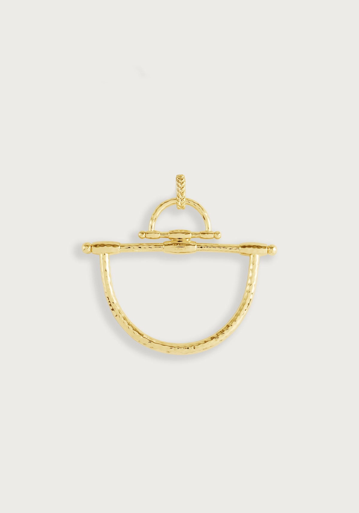 Cheval Bit Pendant, Gold