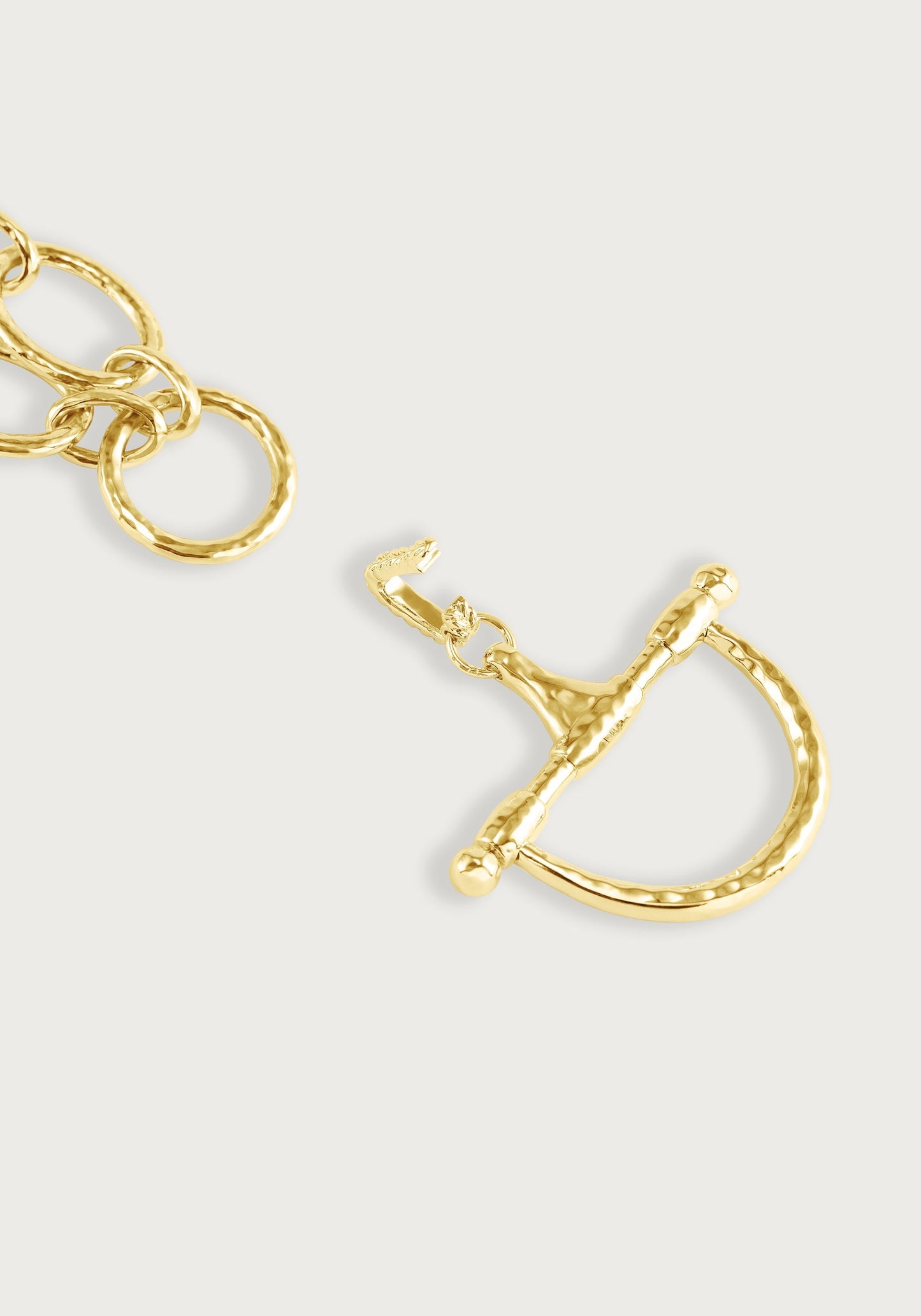 Cheval Medium Bit Pendant, Gold
