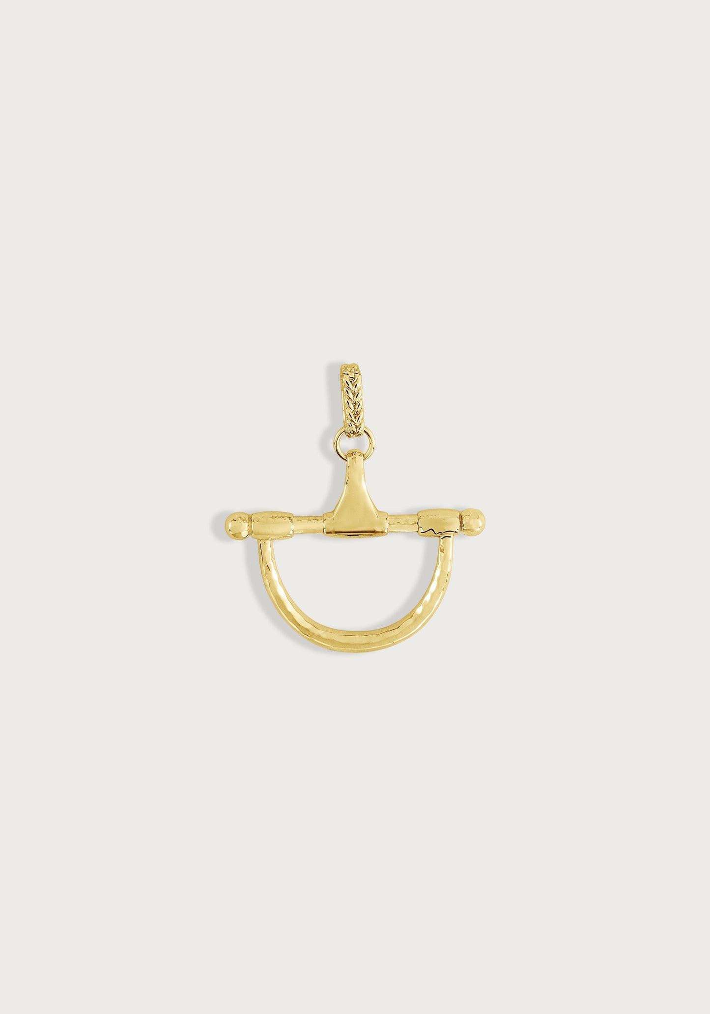 Cheval Medium Bit Pendant, Gold
