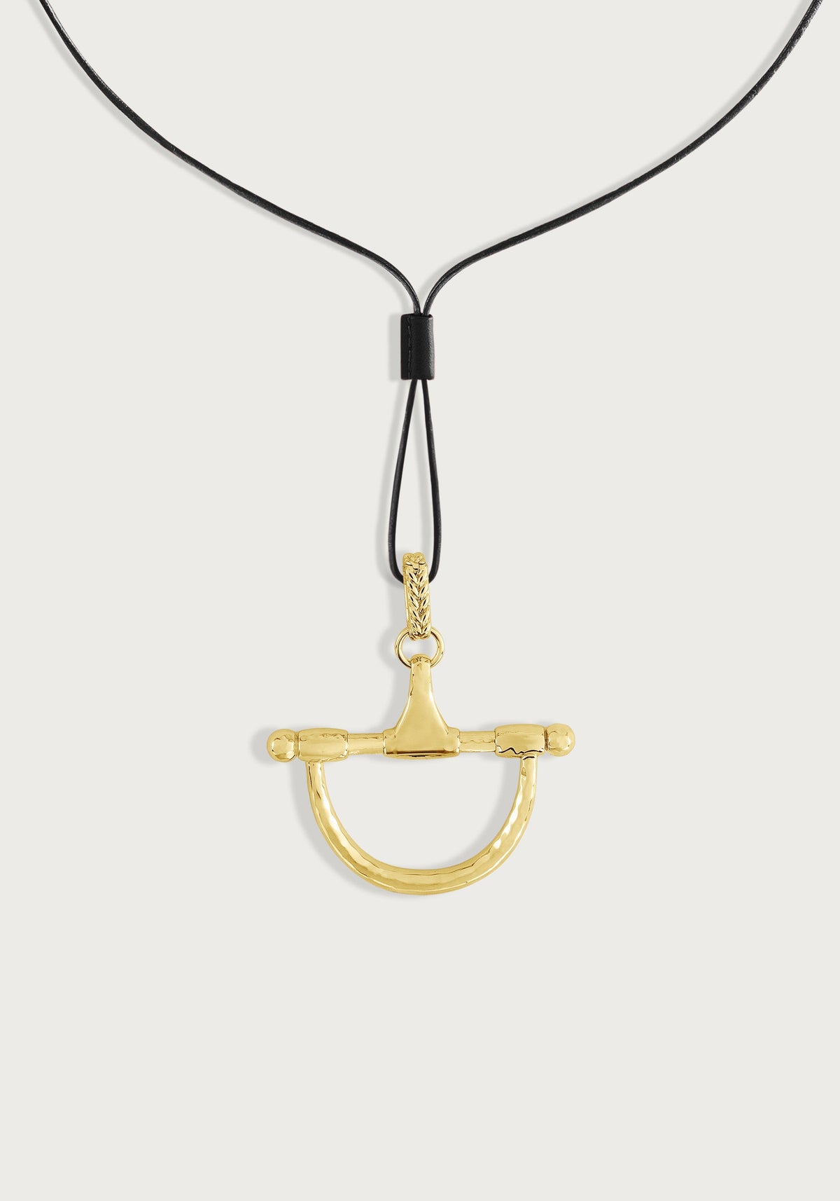 Cheval Medium Bit Pendant, Gold