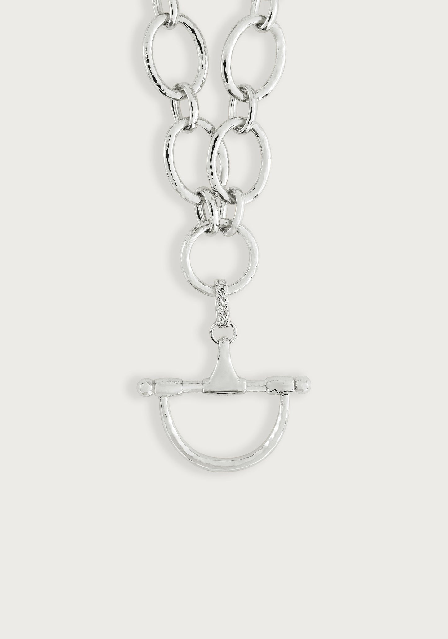 Cheval Medium Bit Pendant, Silver