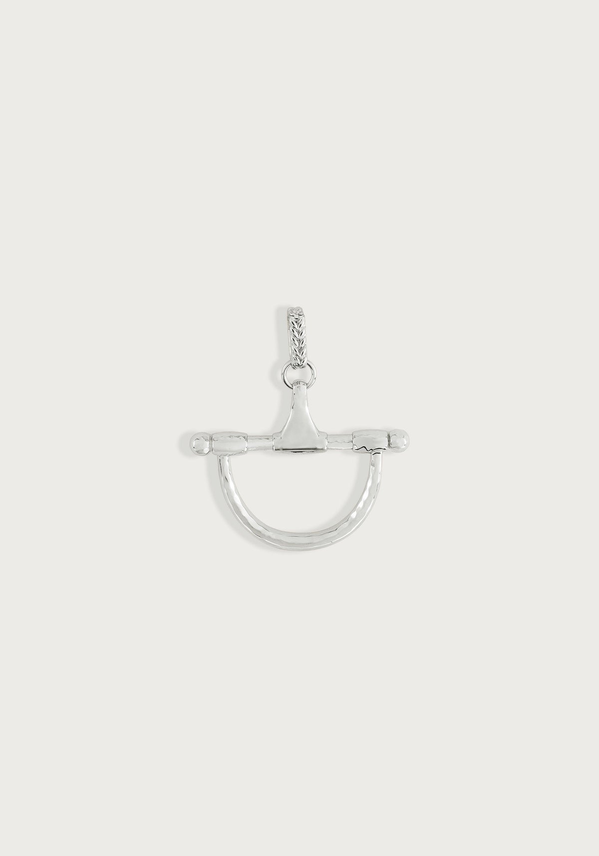 Cheval Medium Bit Pendant, Silver