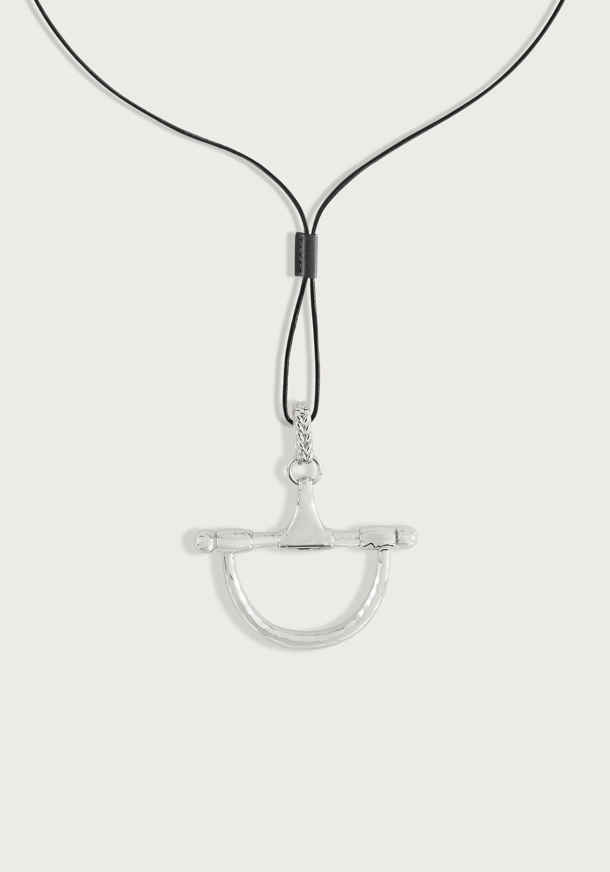 Cheval Medium Bit Pendant, Silver