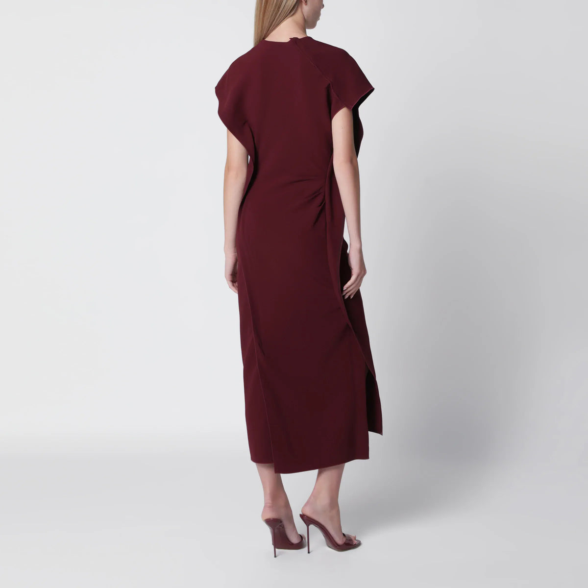 Victoria Beckham - Victoria stretch cady ankle-length dress in cinnabar red