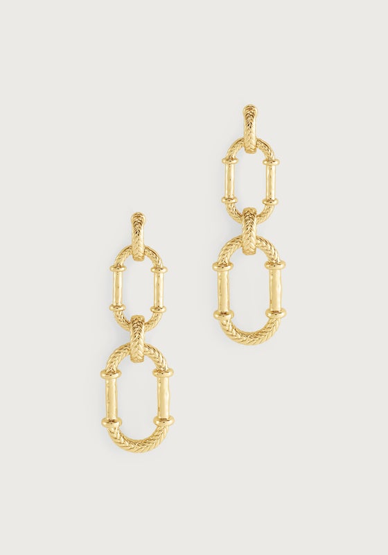 Cheval Braid Drop Earrings
