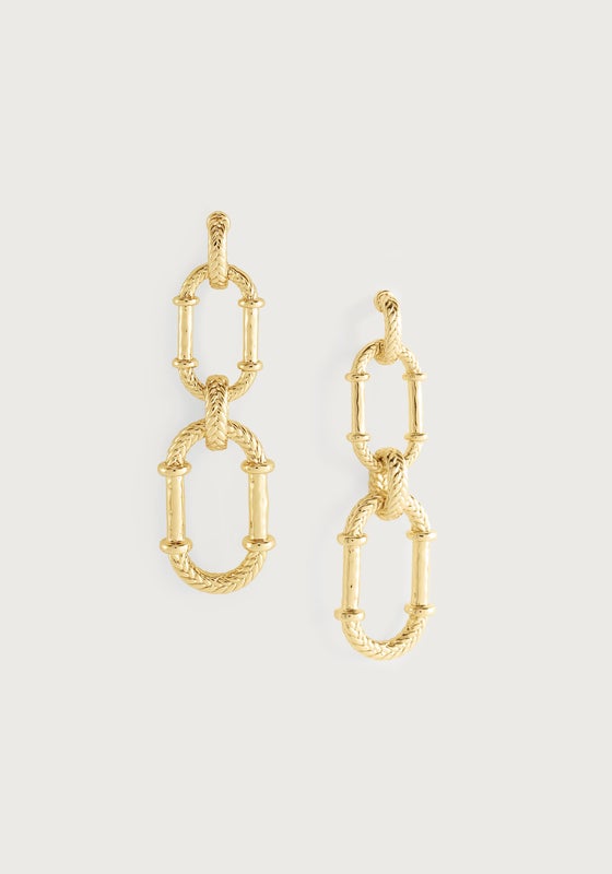 Cheval Braid Drop Earrings