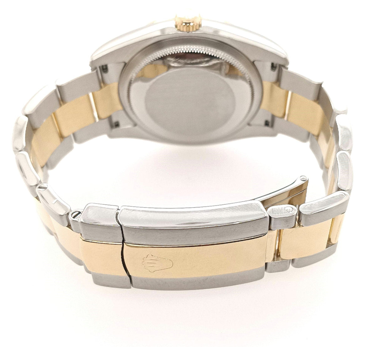 Gent's 18K & Stainless Pre-Owned Rolex with Mother of Pearl Diamond Dial