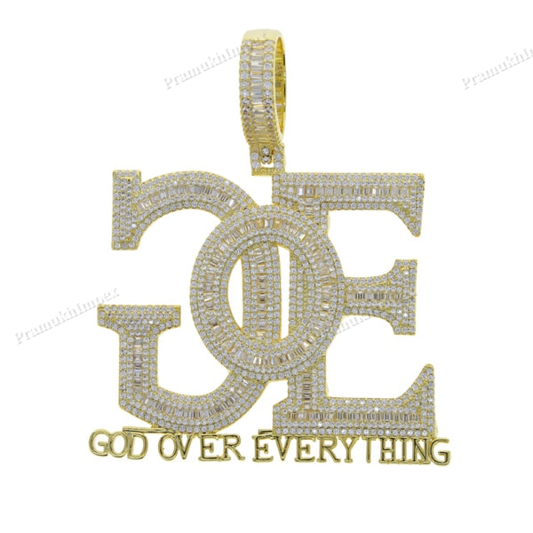 Moissanite Baguette GOE Pendant