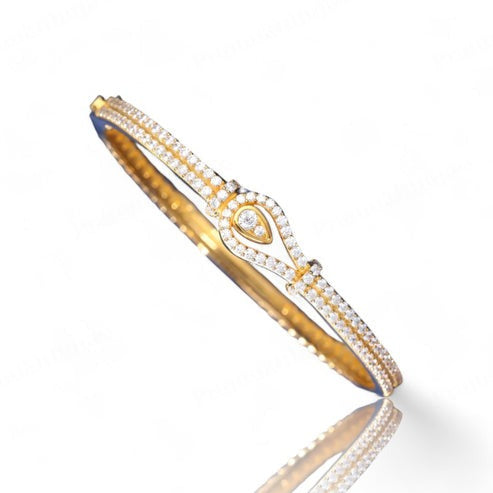 8mm Sterling Silver VVS D Moissanite Lasso Bracelet For Women