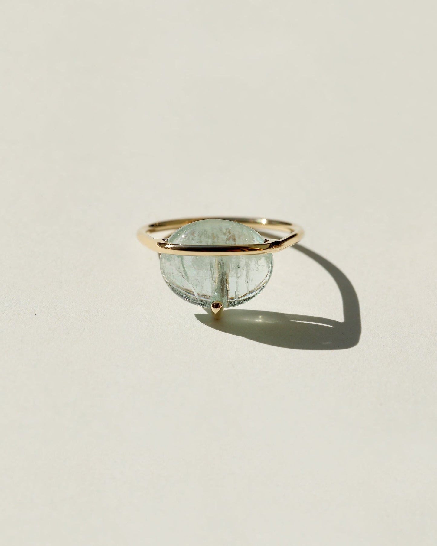BANDED AQUAMARINE RING
