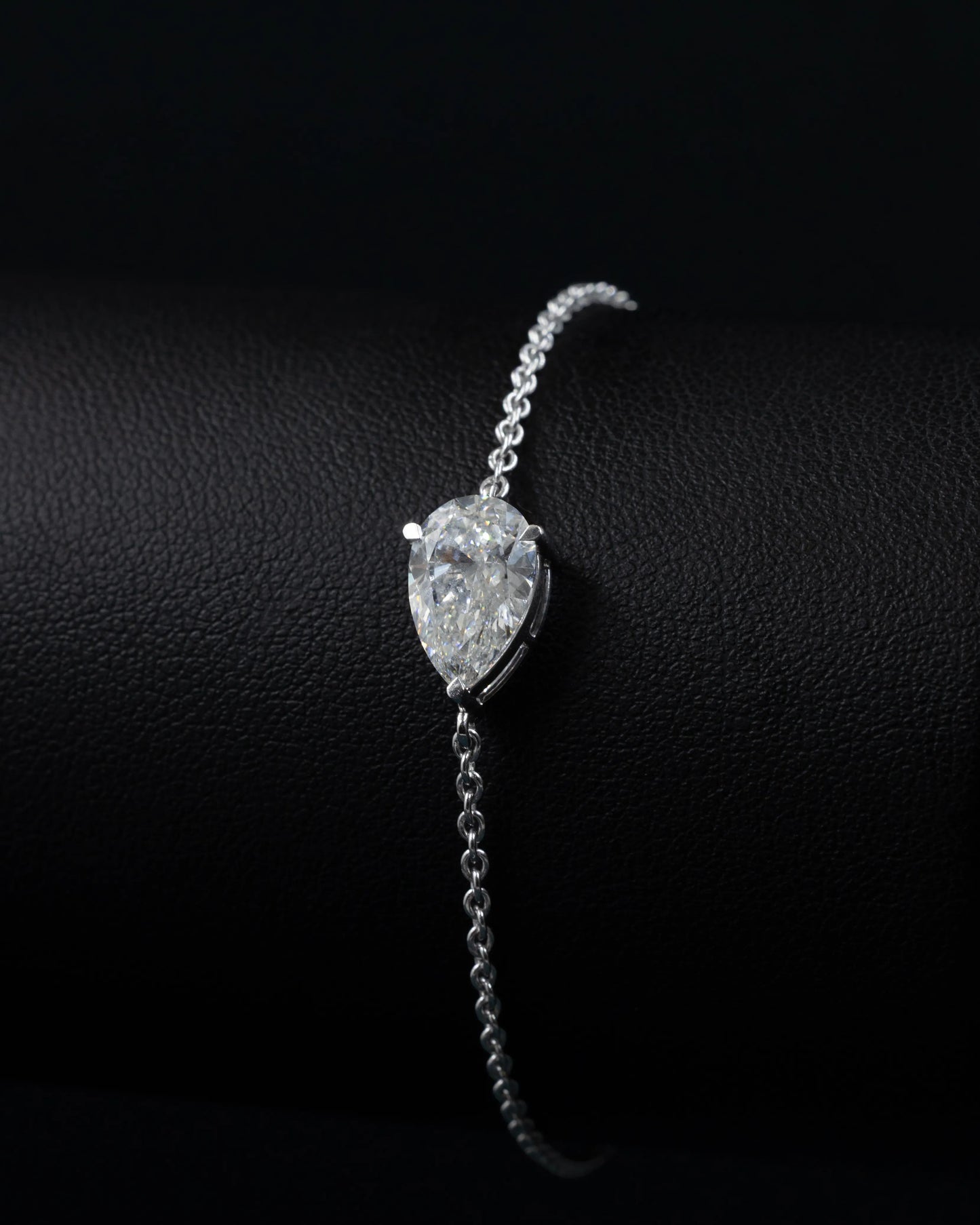 2.01 CT Pear Cut Lab-Grown Diamond Solitaire Pendant Necklace