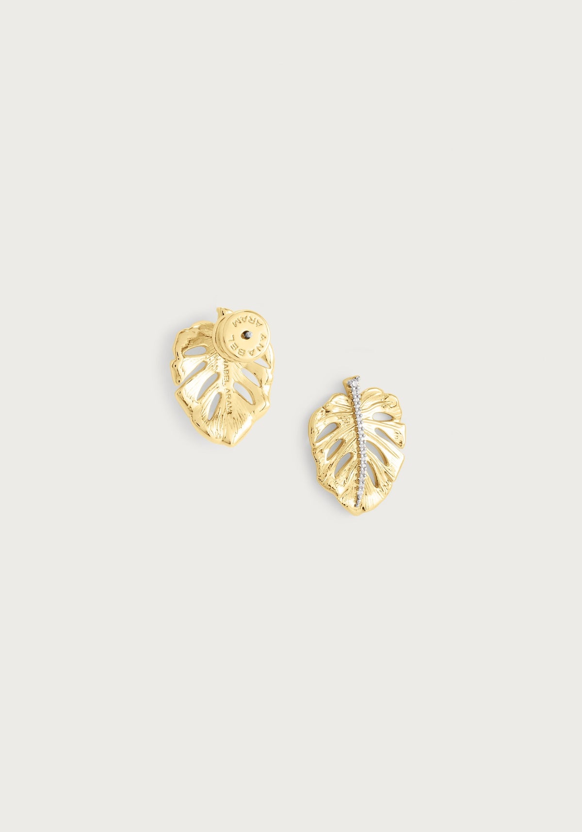 Monstera Palm Earrings, Small