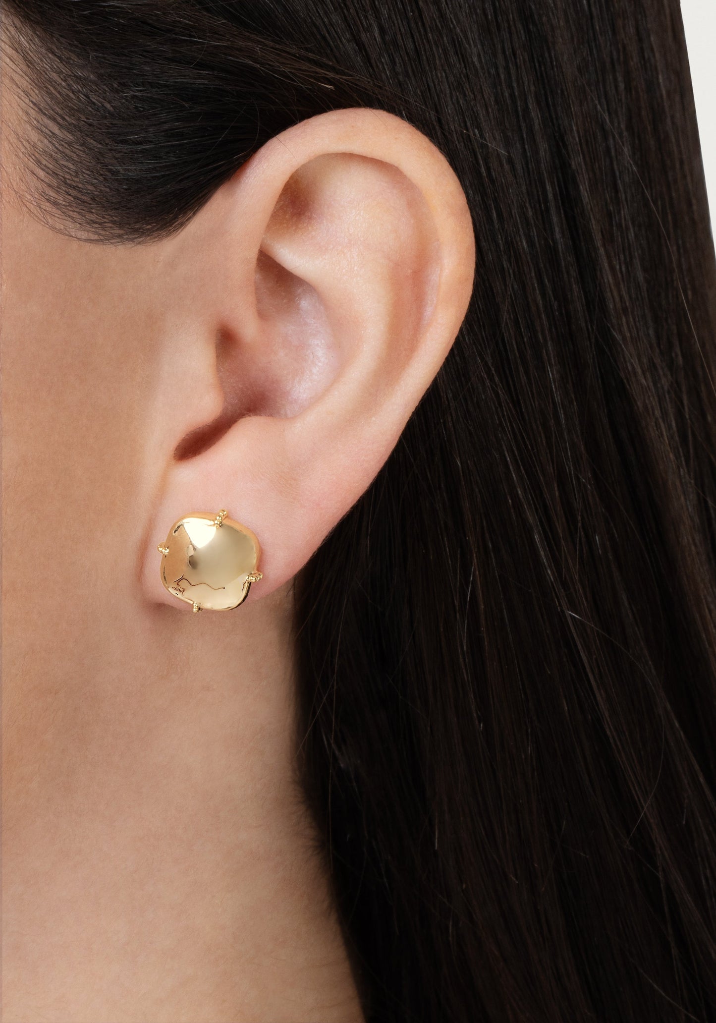 Farrier Stud Earrings, Gold