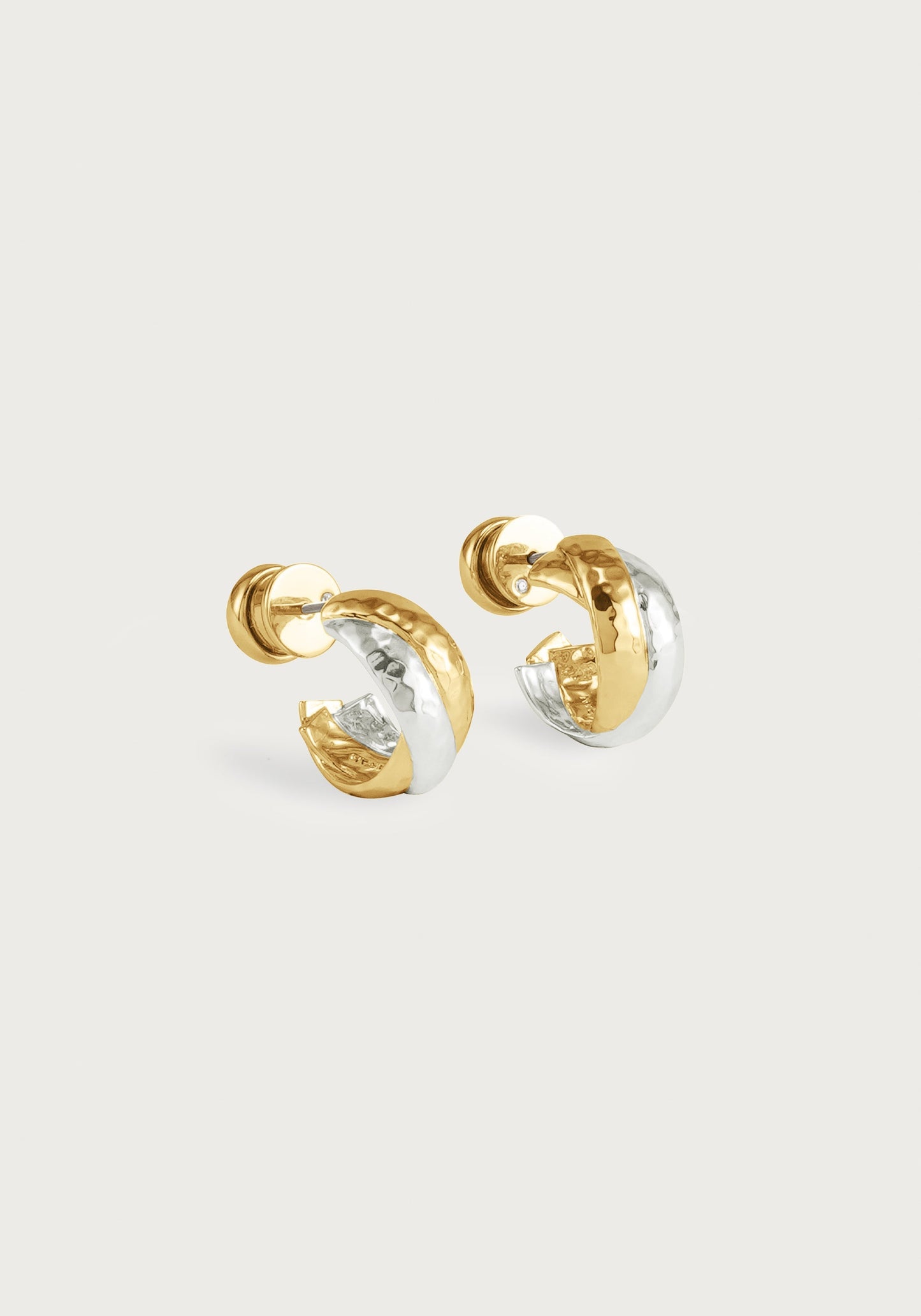 Farrier Triple Huggie Hoop Earrings
