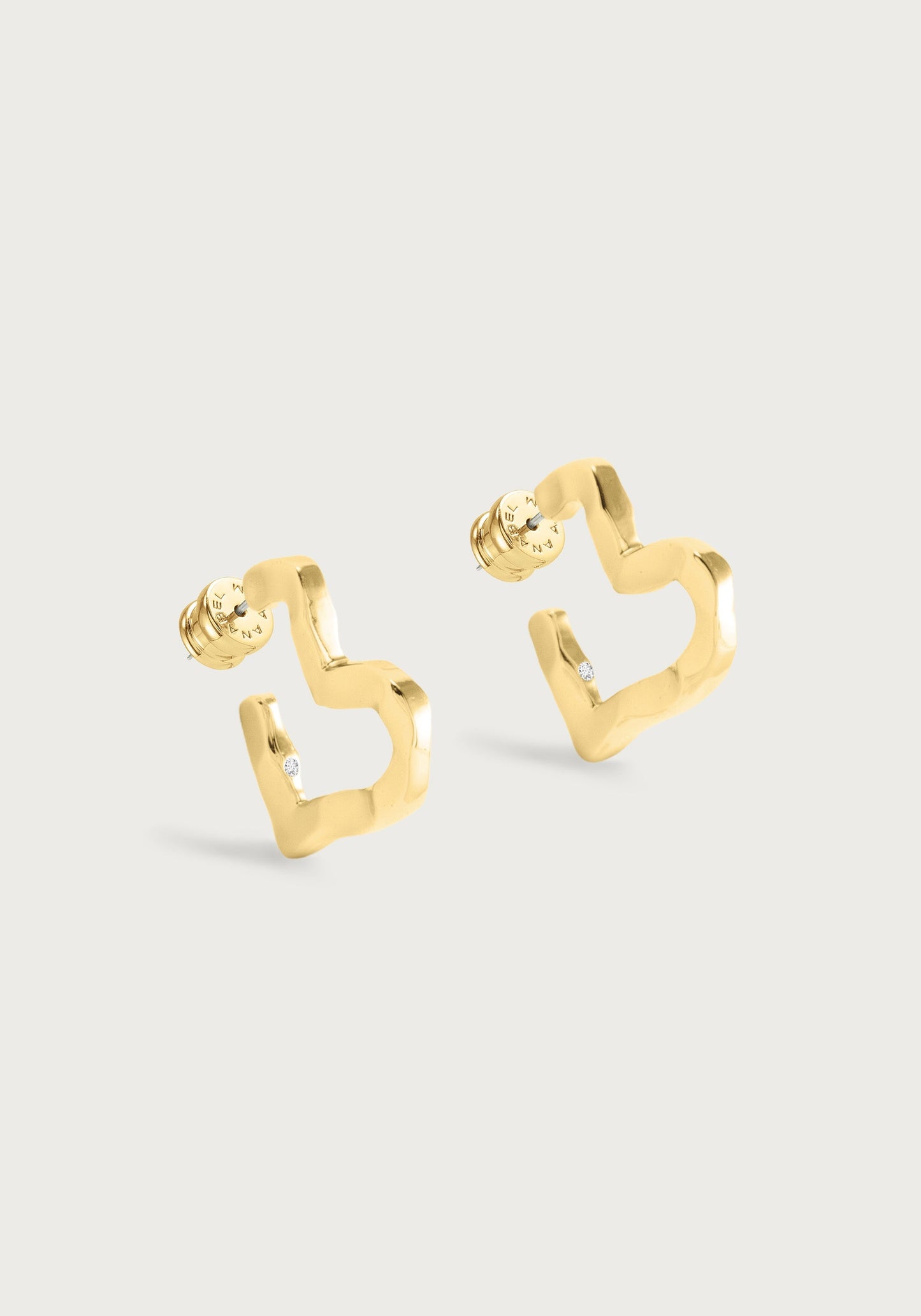Heart Hoop Earrings, Small