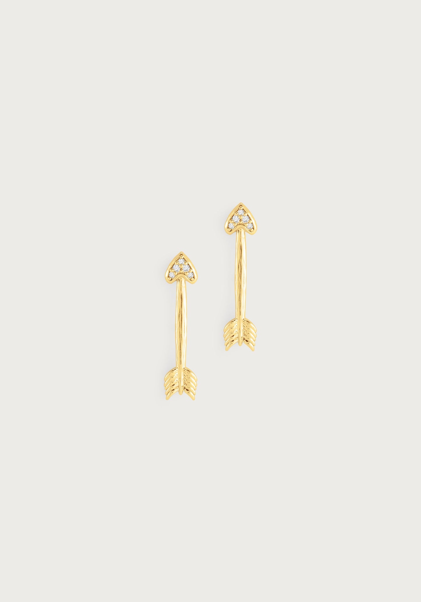 Heart Arrow Stud Earrings