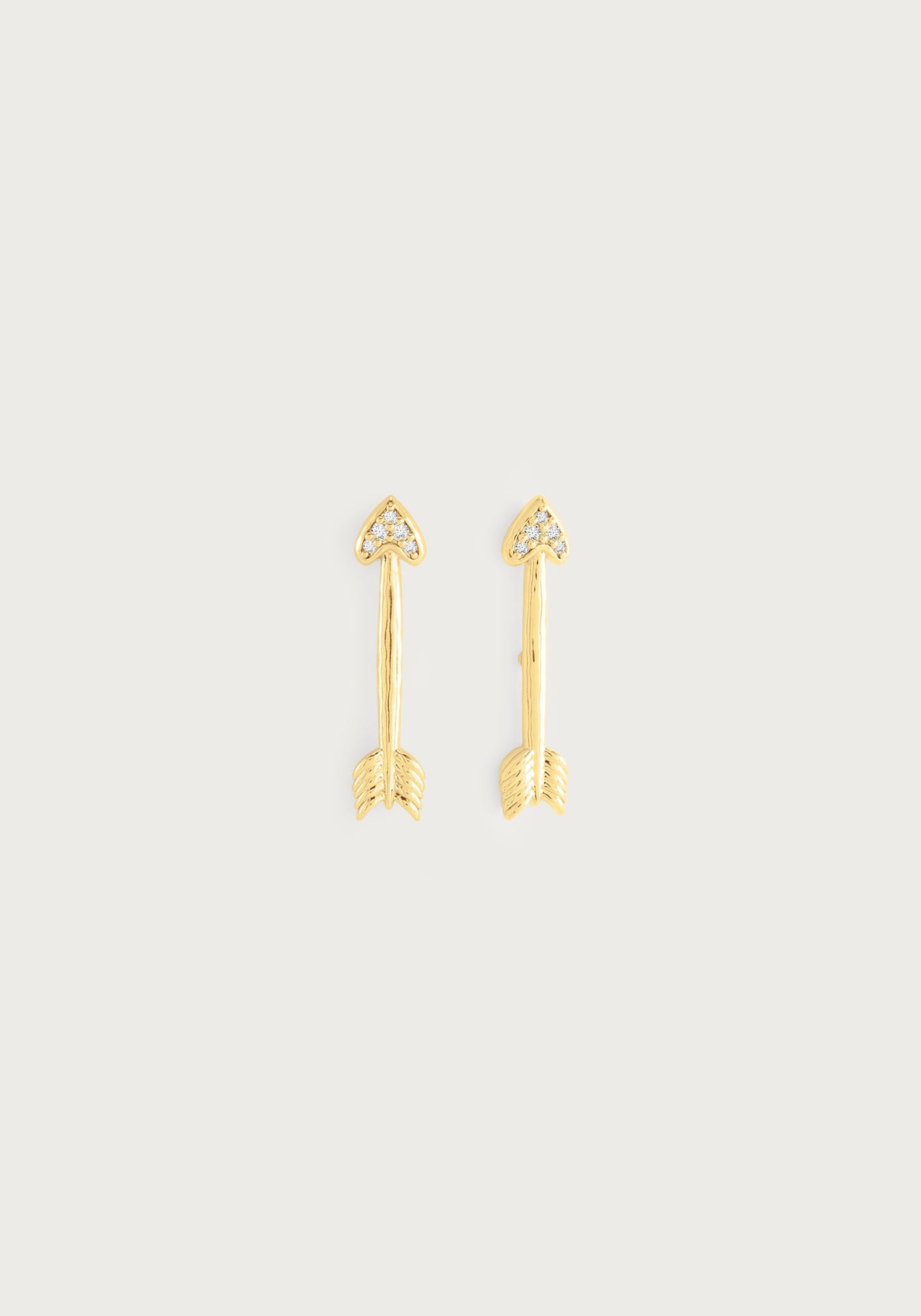 Heart Arrow Stud Earrings