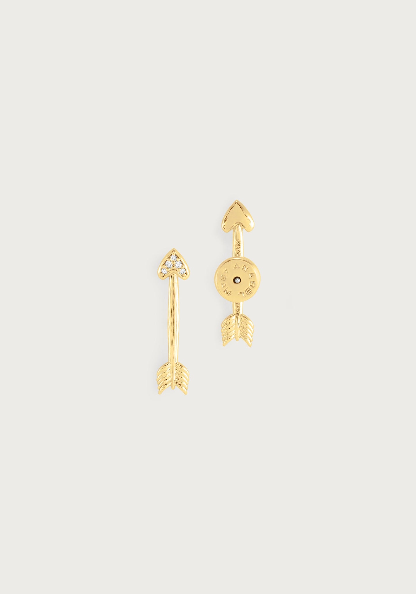 Heart Arrow Stud Earrings